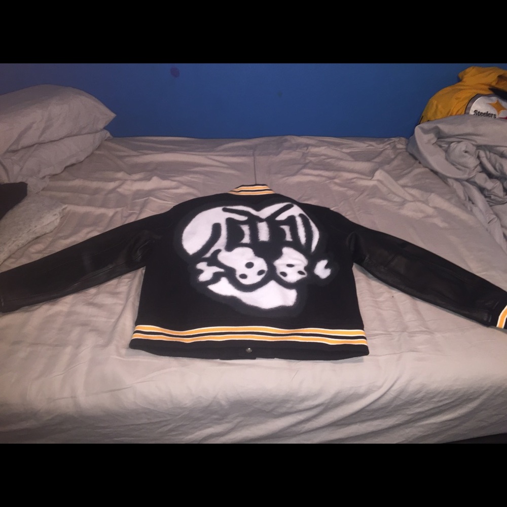 Supreme Bone Varsity Jacket